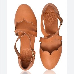 Bali ELF Mangrove Leather Flats Size 8 Women’s